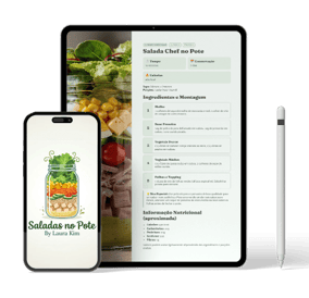 Livro Saladas no Pote — Laura Kim